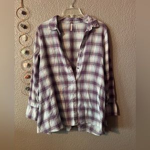 Free People flannel shirt